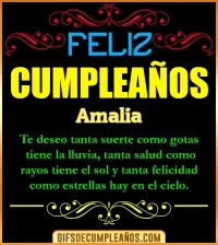 Frases de Cumpleaños Amalia
